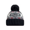 thumbnail image 3 of Only Moment Fleece Lined Beanie Black knit Hand-Knitted Knit Hats,Soft and Breathable for Womens One Size, 3 of 3