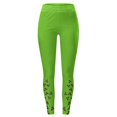 thumbnail image 4 of MKLEKYY Leggings para mujer, leggings para entrenamiento, leggings para el día de San Valentín, pantalones con estampado de bloques de color, leggings suaves y elásticos., 4 of 4
