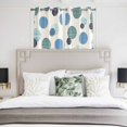 thumbnail image 3 of Abstract Geometric Kitchen Curtains Window Panels, Farmhouse Vintage Polka Dot Teal Blue Insulated Window Treatment Curtain, Grommet Curtains for Bedroom/Living Room/Bathroom, 2 Piece 42"Wx45"L, 3 of 8
