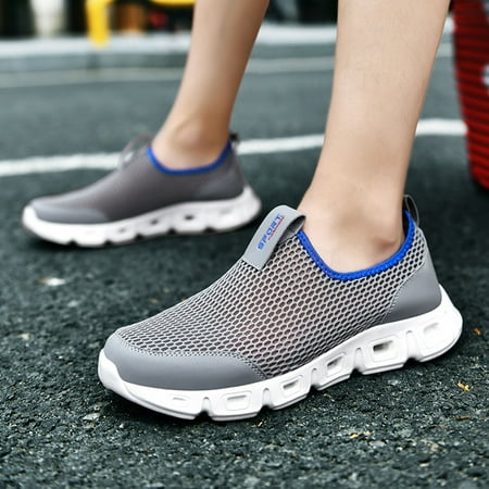 WZJuhiie Men Sports Shoes Couple Shoes Fashionable New Pattern Hollow Mesh Breathable Comfortable Sports Shoes