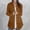 Brown, variant on YVNAURA Women’s Long Sleeve Casual Tunic Tops Lightweight Loose Fit Blouses Crewneck Side Split Hem Flowy Work Shirts for Office Daily, Black,L