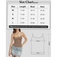 thumbnail image 3 of Women's Square Neck Tank Top Spaghetti Strap Shirt Summer Going Out Basic Camisole, 3 of 6