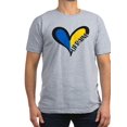 thumbnail image 1 of CafePress - Love Ukraine Heart T Shirt - Men's Fitted T-Shirt, 1 of 1
