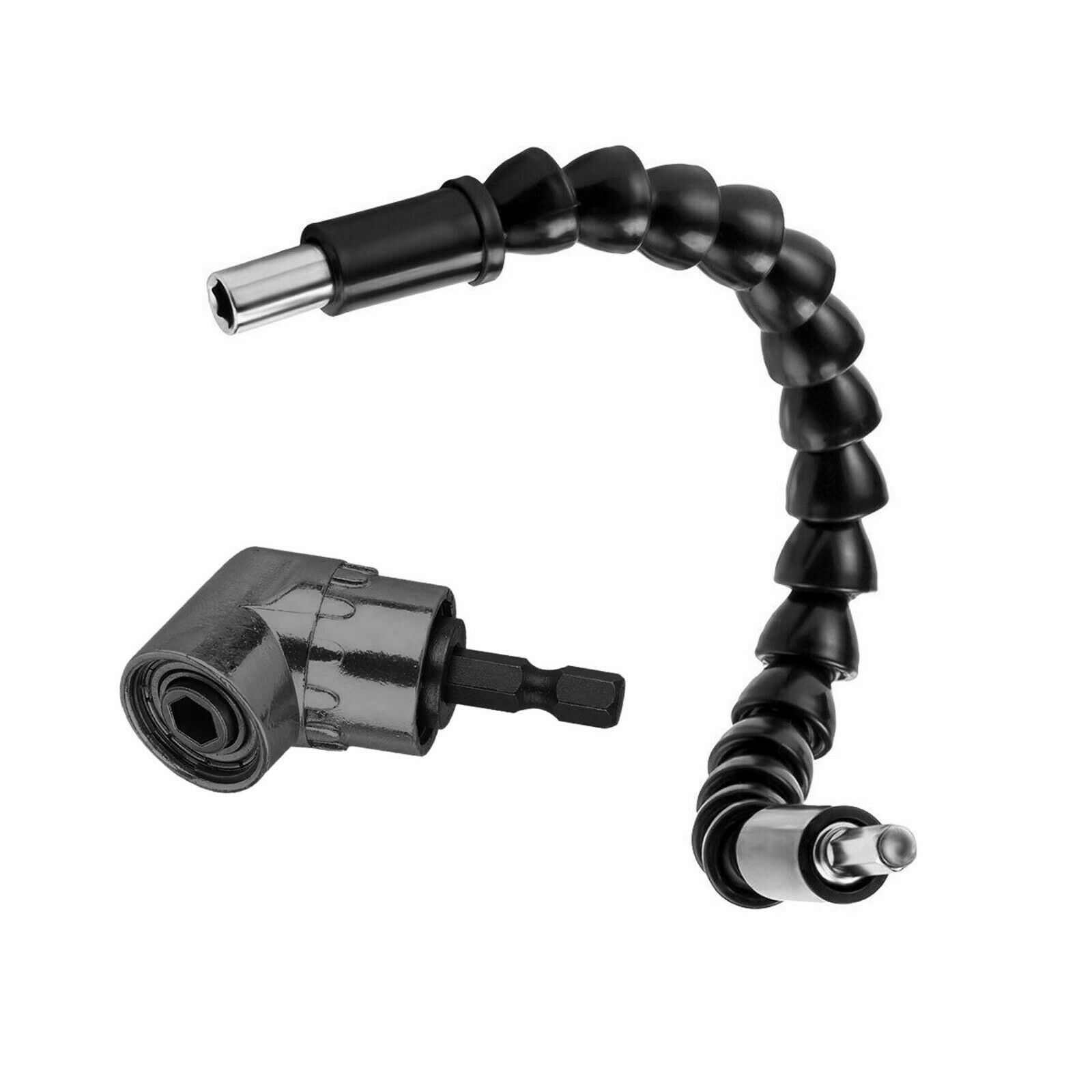 Right Angle Drill Adapter Flexible Shaft Extension Bits & Screwdriver ...