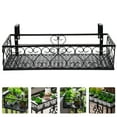 thumbnail image 1 of KONTONTY 1Set Iron Deck Rail Planter for Sturdy Balcony Flower Holder Storage, 1 of 8