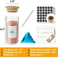 thumbnail image 3 of SpaceAid 24 Pcs Spice Jars with Bamboo Lids and Labels, Empty 4oz Glass Bottles, 3 of 7