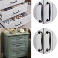 thumbnail image 3 of 20 piezas Poigne De Porte 128mm Entraxe Noir Bton armario De cocina Tiroir Chambre Tirer, 3 of 5