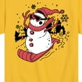 thumbnail image 3 of Instant Message - Snowman Sled Christmas - Toddler & Youth Short Sleeve Graphic T-Shirt, 3 of 6