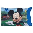Disney 2Piece Mickey Mouse Toddler Sheet and Pillowcase, Toddler Bed