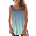thumbnail image 1 of Yuyuzo Débardeurs pour Femmes Été Sans Manches T-Shirt Décontracté Col Rond Chic Color Block Blouse Fluide de Plage, 1 of 6