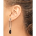 thumbnail image 3 of Sterling Silver Polished And Textured Smoky Quartz Post Dangle Earrings (Width 11) (Length 50.2) - Jbsp, 3 of 5