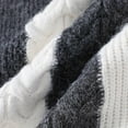thumbnail image 5 of Men's Winter Sweaters Vintage Solid Color Long Sleeved Pullover Crew Neck Sweater Business Casual Tops Gray XL, 5 of 7