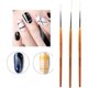 thumbnail image 4 of 3 Pièces Pinceaux En Détail À Ongles, Pinceau Liner Nail Art Ongles Professionnel, Pinceaux Fins Pour Peinture Acrylique De Precision, Dessin Brosse Pinceau Peinture Stylo Nail Dotting Tool, 4 of 8