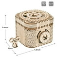 thumbnail image 6 of ROKR Puzzle Box 3D Wooden Puzzle Model Kits Birthday Gift for Adults and Teens(LK502 Treasure Box), 6 of 6
