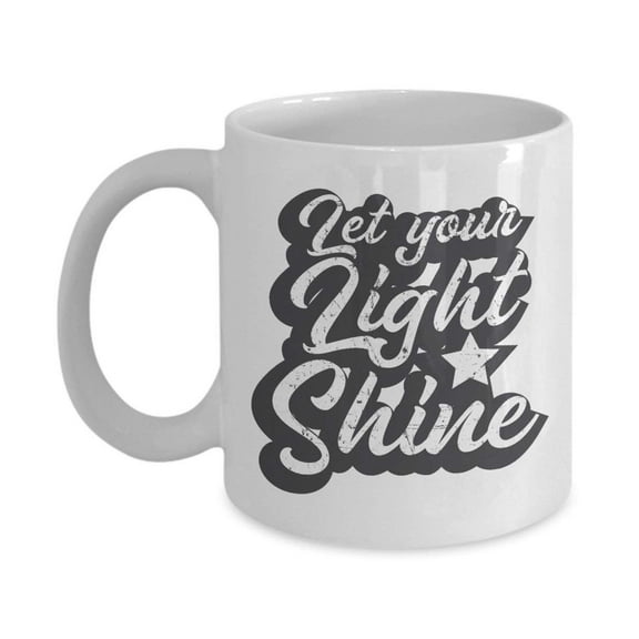 Let Your Light Shine Bible Verse From The Book Of Matthew Ceramic Coffee & Tea Gift Mug Cup For A Christian
