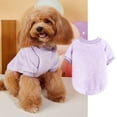 thumbnail image 4 of All Seasons Dog Blouse Plush Pet Apparel Two-Legged Shirt for 2-16 Lbs Solid Color Pullover and Vest for Outdoor Travel, Purple Size XL, 4 of 4