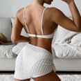 thumbnail image 4 of IDALL Bikini Sets Bathing Suit Swimsuits For Women High Breast Contrast Solid Bikini Set Solid Swimsuit Sets Bikini Sets Womens Swimsuits Micro Bikini B XL, 4 of 9