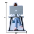 thumbnail image 5 of Personalized Work From Home Ornament - Computer Ornament Christmas, Gamer Christmas Ornament, New Job Ornament, Home Office Ornament, Office Space Ornament - Female - Free Customization, 5 of 9
