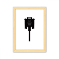 thumbnail image 1 of Pantalla cable enchufe negro Cuadro de madera decorativa marco de casa A4, 1 of 3