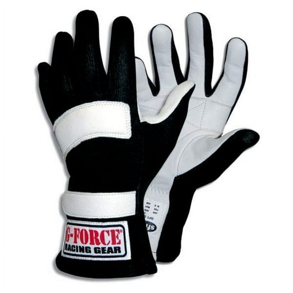 G-Force 4101CSMBK G5 Black Child Small Junior Racing Gloves