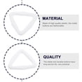 thumbnail image 3 of Toyvian 100Pcs Fashionable White Metal Plastic Triangle Buttons for Clothing Decorations, 3 of 5