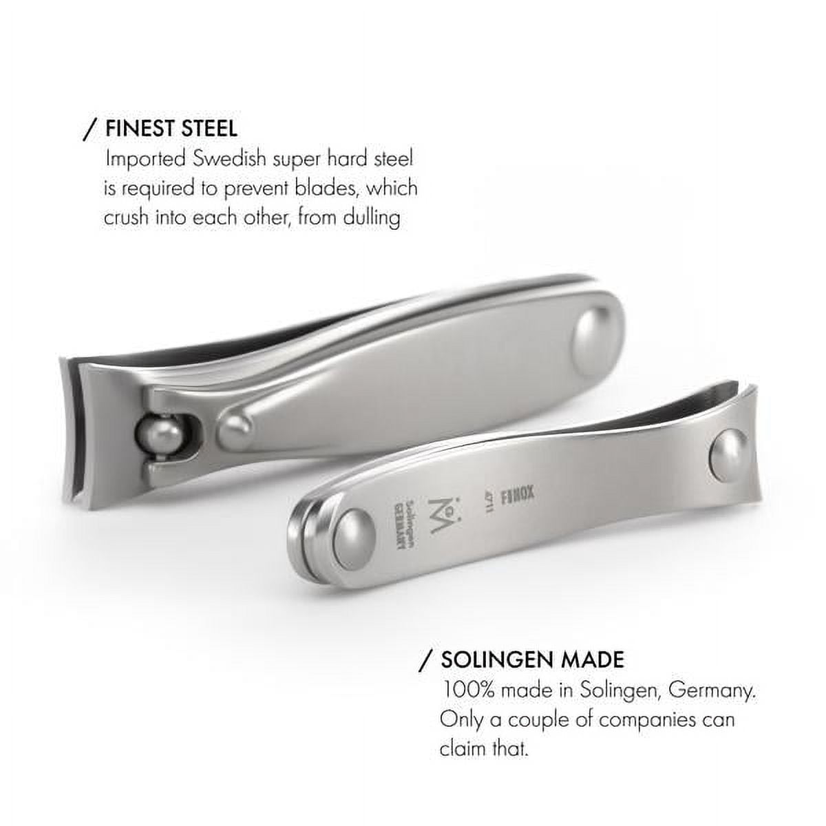 Premium Stainless Steel Curved Nail Clipper with Catcher German No Splash Nail  Cutter 6cm Handcrafted in Solingen Germany by GÖSOL