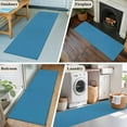 thumbnail image 6 of Wave Ride Area Rugs 2x6 for Kitchen Runner Rug, Farmhouse Solid Blue Color Modern Art Non Slip Washable Rug Runner, Low Pile Indoor Floor Carpet Mat Bathroom Rugs for Bedroom, Kids Room, 6 of 9