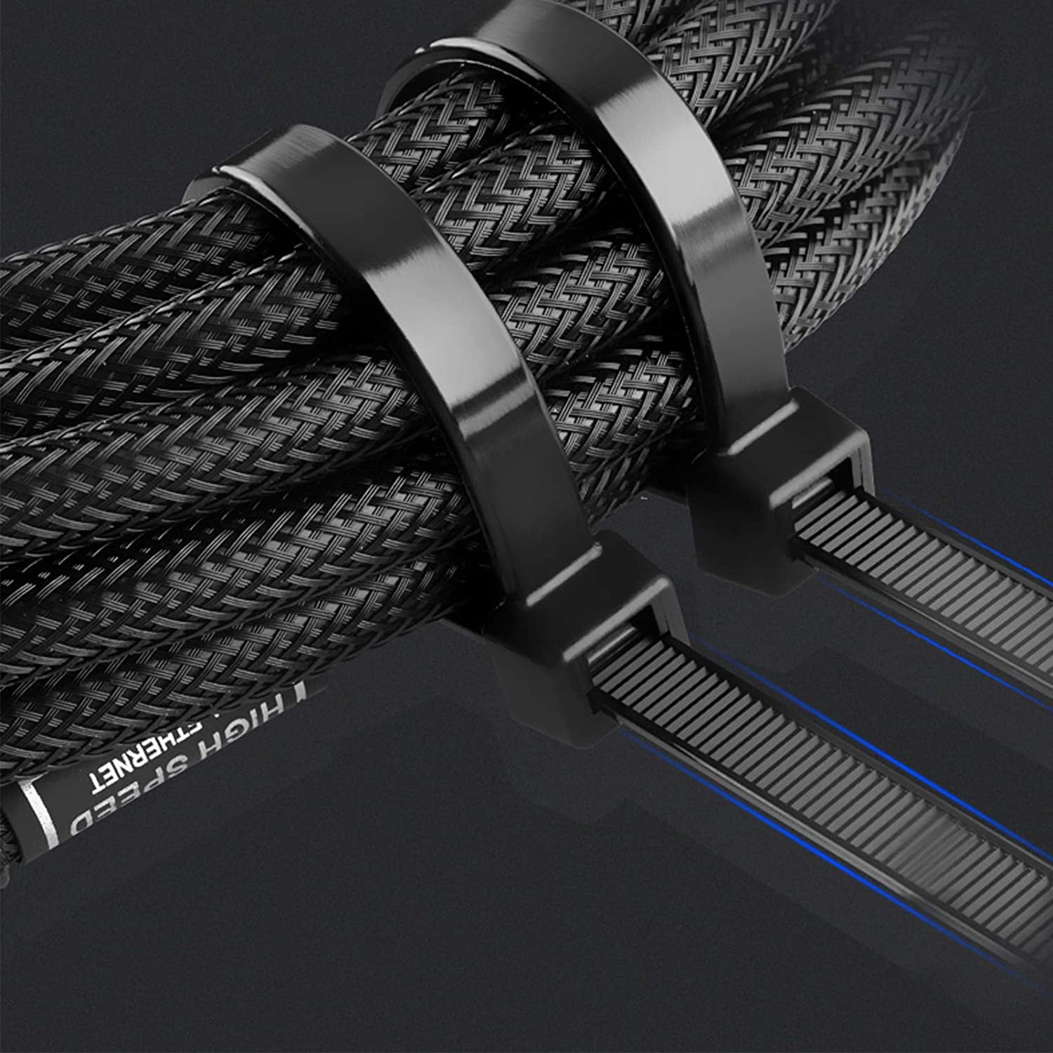 Kigeli Lot De 100 Sangles De Fixation Réutilisables Et Attaches De