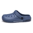 thumbnail image 5 of BNRSHOE Mens Clogs Slip-on Garden Shoes Comfortable Sandals Lightweight Slippers Beach Shoes Dark Blue, 5 of 7