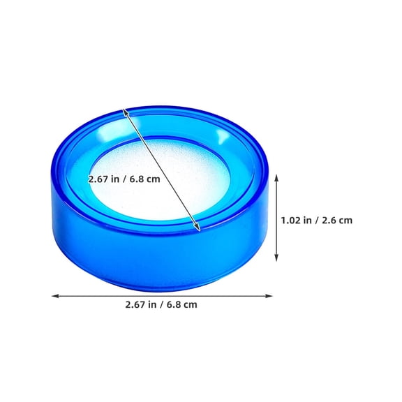 CCOCC 4pcs Finger Moistener For Counting Money Plastic Round Sponge Cup For Cash Handling Moistener Fingertip For Bank Supplies Quick Sort Finger Moistener For Office