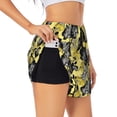 thumbnail image 2 of Bixox Women's Orchids Flowers pattern 2 in 1 Running Shorts - Lightweight Athletic Workout Gym Yoga Shorts Liner with Pockets - Medium, 2 of 7