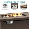 thumbnail image 6 of Sunmthink 8 Pcs Patio Furniture Sets with Fire Pit Table,Patio Conversation Sets,Brown, 6 of 9