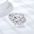 thumbnail image 2 of 5 Carat Moissanite Rings for Women D-Color VVS1 Moissanite Wedding Ring Set for Bridal Set Simulated Diamond Promise Ring Fiancee Lab Grown Diamond Engagement Rings Lady, 2 of 6
