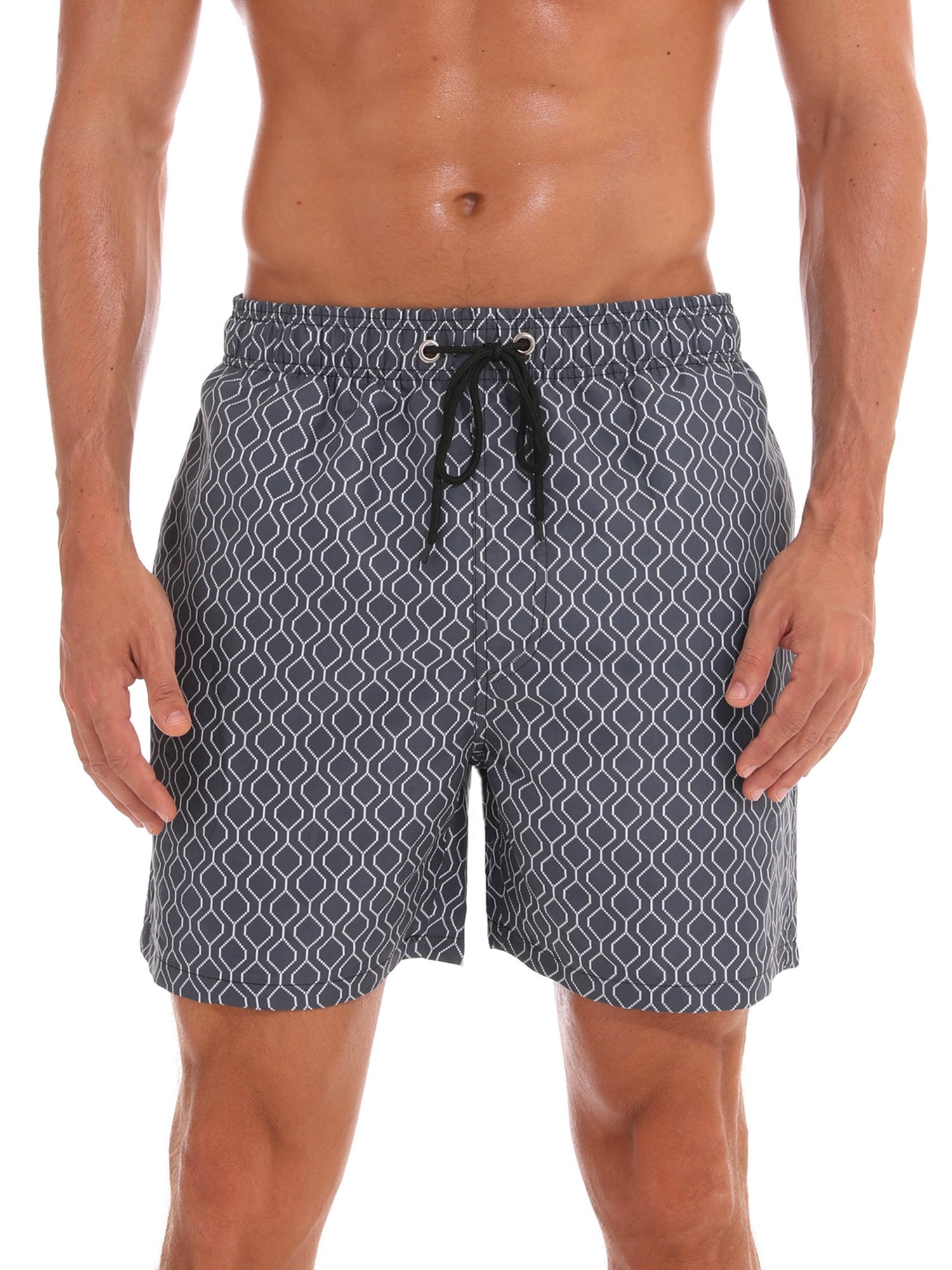mens printed swim trunks