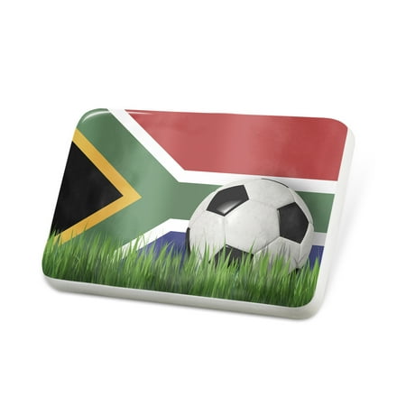 Porcelein Pin Soccer Team Flag South Africa Lapel Badge –