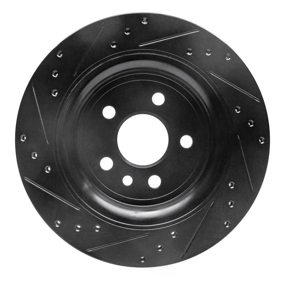 Dynamic Friction Company 633-27060R DFC Brake Rotor - Drilled And Slotted - Black