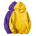 thumbnail image 2 of Ashirexll Hoodies for Women, Womens Hoodies Pullover, 2PC Hoodies for Ladies Casual Solid Color Pocket Long Sleeve Drawstring Hooded Sweatshirts, 2 of 5