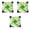Green, variant on Dracaena 3 Pack FAN-L19 Fan, 12V DC 120mm Length of led case Fan Computer Cooler, with LED Support for Computer Water Cooling Systems, Blue