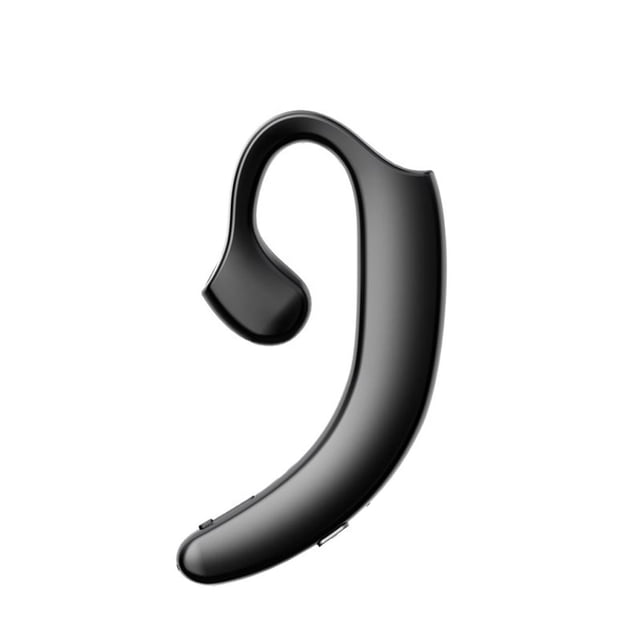 Inteprter Auricular compatible con Bluetooth Fitness Jogging Ergonómico Earhook Auricular Manos libres Audio Auriculares inalámbricos Negro Type3 NO3