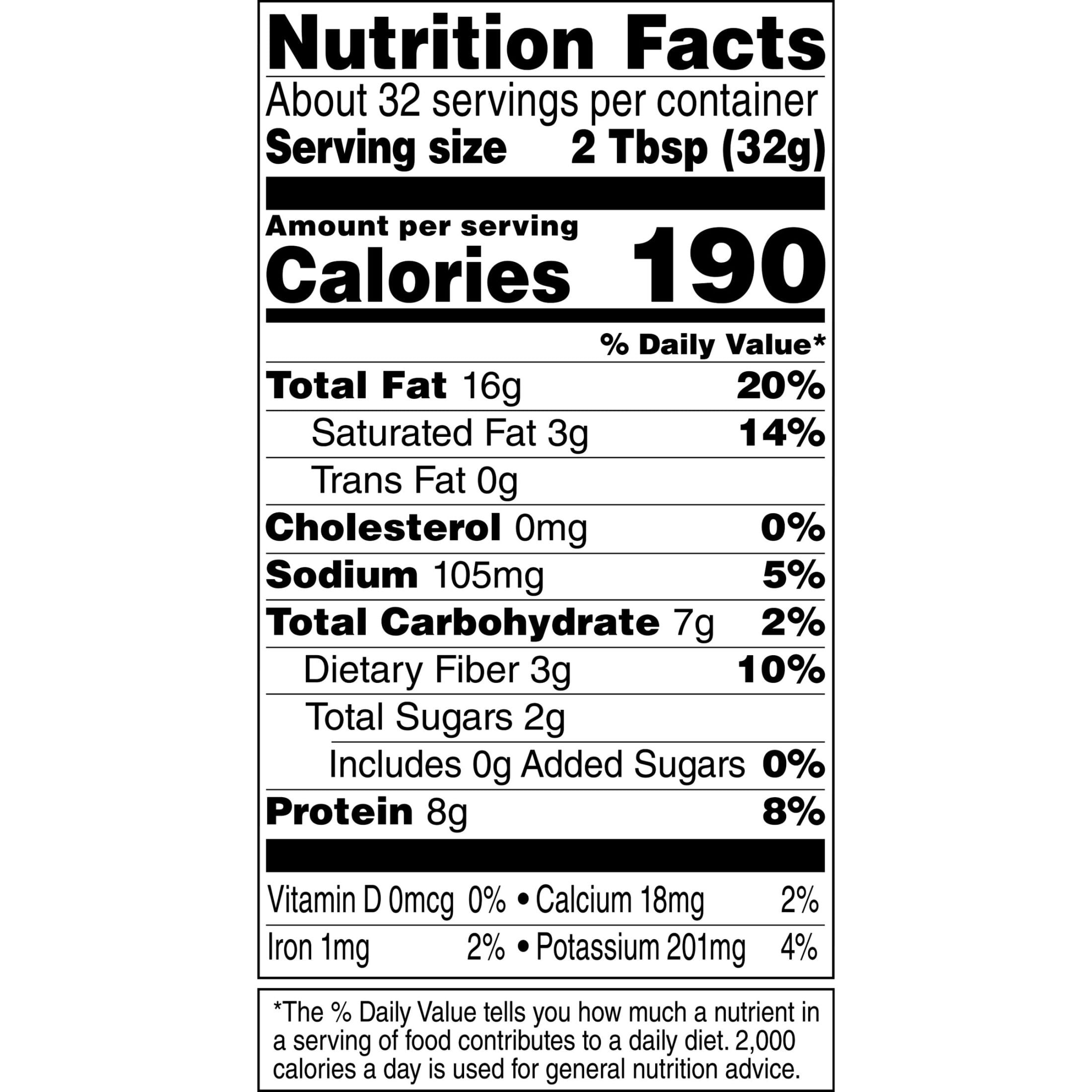 Adams Natural Creamy Peanut Butter, 36 oz