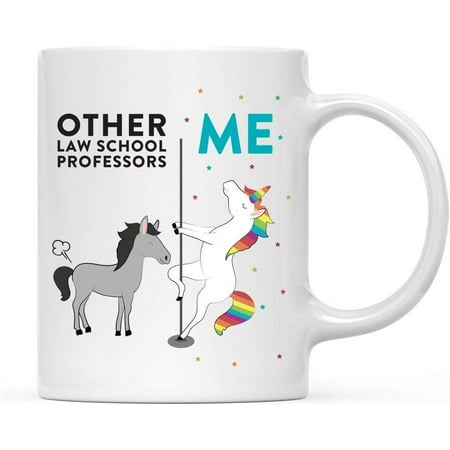 

Andaz Press Funny Quirky 11oz. Ceramic Coffee Tea Mug Thank You Gift Other Law School Professors Me Horse Unicorn 1-Pack Birthday Christmas Gift Ideas Coworker Him Her Gift Box
