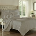 thumbnail image 4 of Five Queens Court Saranda Satin Quilted Coverlets – Silver, 4 of 5