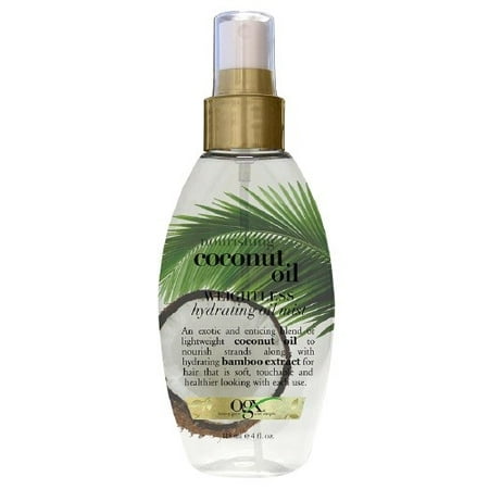 OGX Nourishing Coconut Oil Weightless Hydrating Oil Mist, 4 (Best Coconut Oil For Hair And Skin)