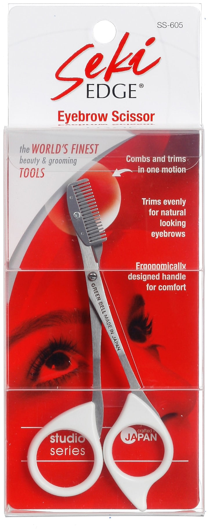 Nylea Eyebrow Scissors Trimmer with Razor - Brow Shaping with
