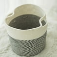 thumbnail image 1 of Neinkie Cotton Rope Basket with Handle for Baby Laundry Basket Toy Storage Blanket Storage Nursery Basket Soft Storage Bins-Woven Basket Storage Comforter Cushions Thread Laundry Hamper, 1 of 7
