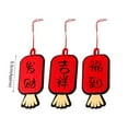 thumbnail image 5 of 1 Set Chinese Knot Decor Waterproof Auspicious Sign Bright Color Good Fortune Red Knot Pendant for Chinese New Year Beig, 5 of 6