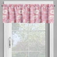 thumbnail image 2 of Ambesonne Rose Valance Pack of 2, Romantic Blooming Flora, 54"X18", Pink Purple, 2 of 5