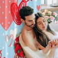 thumbnail image 3 of Happy Valentines Day Shower Curtain, Valentine Be Mine Shower Curtains for Bathroom, Valentines Romantic Home Decor Waterproof Fabric with Hooks 72x72 Inch, 3 of 6