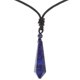 thumbnail image 2 of Dark Blue Crystal Necklace with Braided Rope for Decorative Use Fashionable Charm Jewelry, 2 of 4