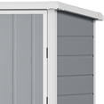 thumbnail image 2 of Uforic 60 Cu.Ft Outdoor Storage Shed, Weatherproof Tall Plastic Cabinet w/ Shelves, Lockable, Gray, 2 of 8